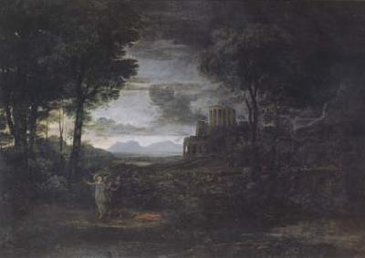 Claude Lorrain Nocturnal Landscape with Jacob and the Angel (mk17) oil painting image